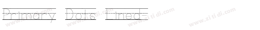Primary Dots Lined字体转换